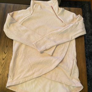 Oatmeal Rose Gold Athleta Cozy Karma Asym Sweater